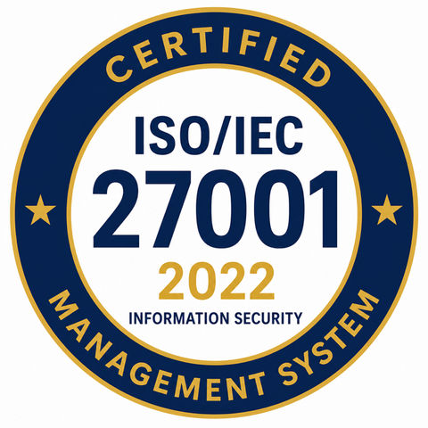 ISO/IEC 27001:2022 Certified